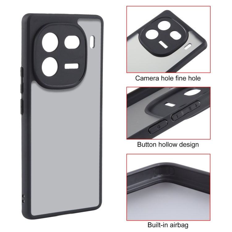 For vivo iQOO 12 Pro Fine Pore Matte Black TPU + PC Phone Case - iQOO 12 Pro Cases by PMC TechLife | Online Shopping South Africa | PMC TechLife | Buy Now Pay Later Mobicred