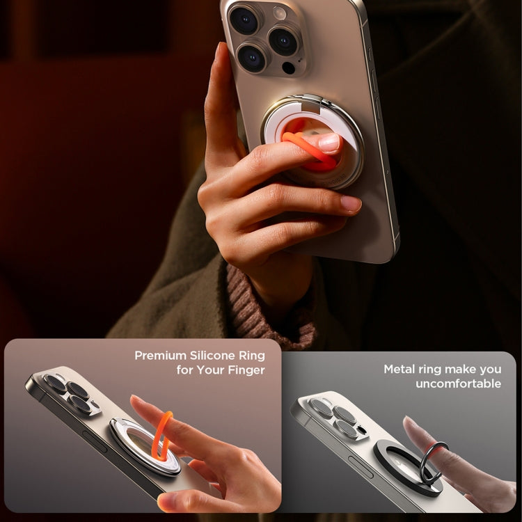 JOYROOM JR-ZS383 Magnetic Ring Holder(Orange) - free shipping - PMC TechLife - Order now!