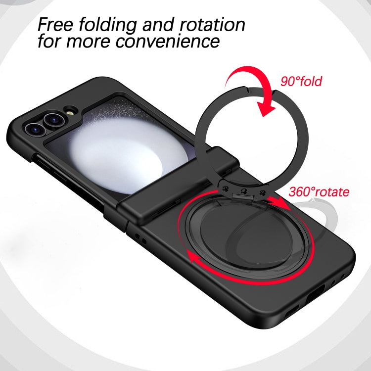 For Samsung Galaxy Z Flip5 5G 360 Degree Stand MagSafe Magnetic All-inclusive Phone Case(Black) - free shipping - PMC TechLife - Order now!
