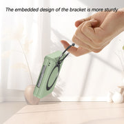 For Samsung Galaxy Z Flip5 5G 360 Degree Stand MagSafe Magnetic All-inclusive Phone Case(Light Green)