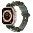 For Apple Watch Ultra 2 49mm Paracord Genuine Leather Watch Band(Army Green) - Watch Bands by PMC TechLife | Online Shopping South Africa | PMC TechLife | Buy Now Pay Later Mobicred