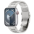 For Apple Watch 38mm Safety Buckle Trapezoid Titanium Steel Watch Band(Silver) - Watch Bands by PMC TechLife | Online Shopping South Africa | PMC TechLife
