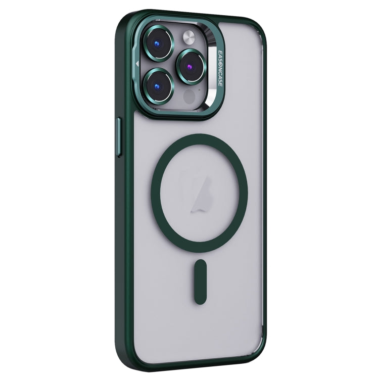 For iPhone 15 Pro Invisible Lens Holder PC + TPU Frosted MagSafe Phone Case(Green) - iPhone 15 Pro Cases by PMC TechLife | Online Shopping South Africa | PMC TechLife