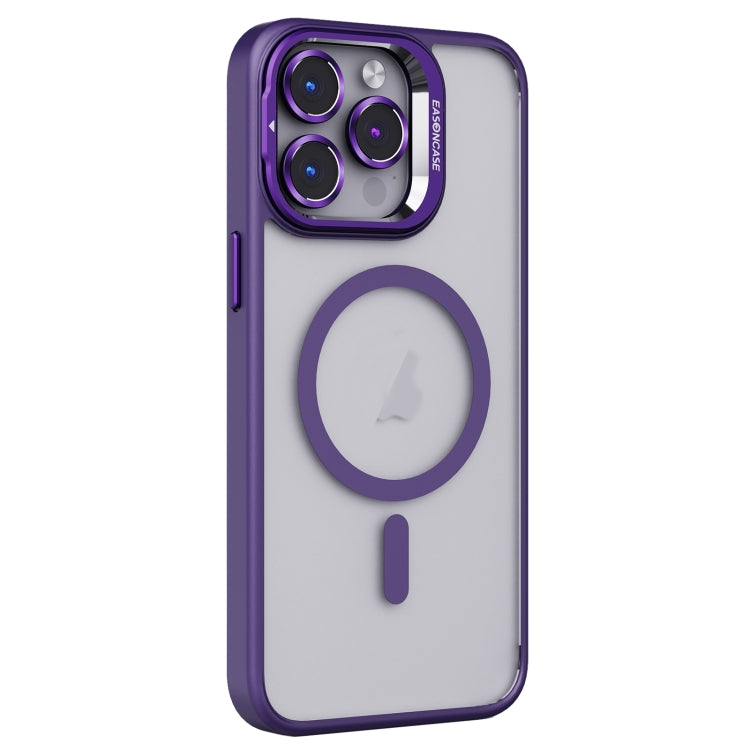 For iPhone 15 Pro Invisible Lens Holder PC + TPU Frosted MagSafe Phone Case(Purple) - iPhone 15 Pro Cases by PMC TechLife | Online Shopping South Africa | PMC TechLife