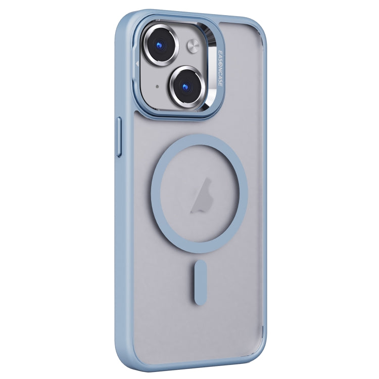 For iPhone 14 Plus Invisible Lens Holder PC + TPU Frosted MagSafe Phone Case(Blue) - iPhone 14 Plus Cases by PMC TechLife | Online Shopping South Africa | PMC TechLife