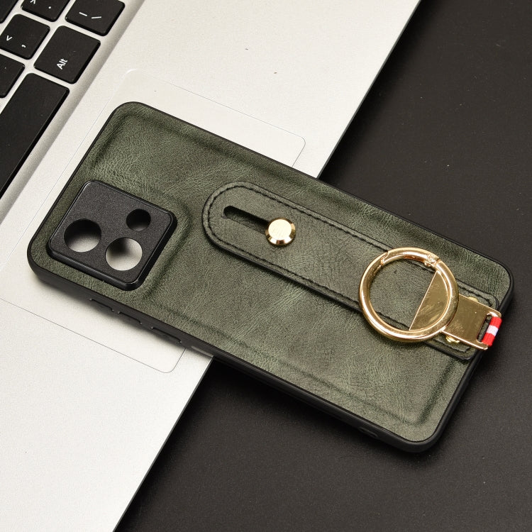 For Motorola Moto G84 5G Wristband Leather Back Phone Case(Green) - free shipping - PMC TechLife - Order now!