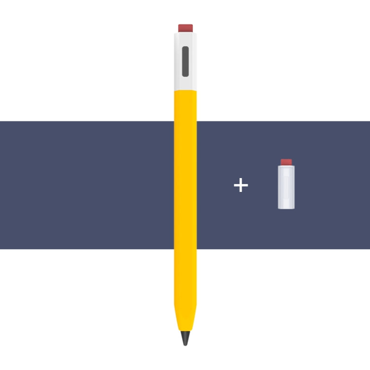For Xiaomi Inspiration Stylus 1st LOVE MEI Retro Style Silicone Protective Pen Case(Yellow) - Pencil Accessories by LOVE MEI | Online Shopping South Africa | PMC TechLife | Buy Now Pay Later Mobicred