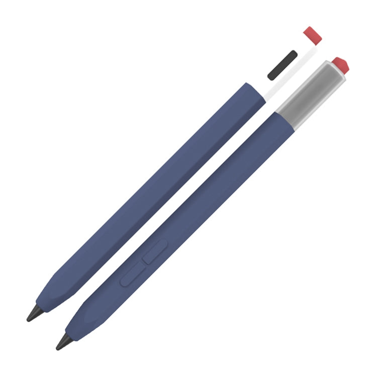 For Xiaomi Inspiration Stylus 1st LOVE MEI Retro Style Silicone Protective Pen Case(Dark Blue) - Pencil Accessories by LOVE MEI | Online Shopping South Africa | PMC TechLife | Buy Now Pay Later Mobicred