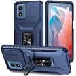 For Motorola Moto G Play 2024 Sliding Camshield Holder Phone Case(Blue) - Motorola Cases by PMC Jewellery | Online Shopping South Africa | PMC Jewellery | Buy Now Pay Later Mobicred