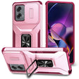 For Motorola Moto G Stylus 2024 Sliding Camshield Holder Phone Case(Pink + Rose Red) - Motorola Cases by PMC Jewellery | Online Shopping South Africa | PMC Jewellery | Buy Now Pay Later Mobicred