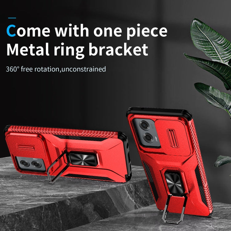 For Motorola Moto G Stylus 2024 Sliding Camshield Holder Phone Case(Red) - Motorola Cases by PMC Jewellery | Online Shopping South Africa | PMC Jewellery | Buy Now Pay Later Mobicred