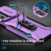 For Motorola Moto G Stylus 2024 Sliding Camshield Holder Phone Case(Purple)