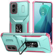 For Motorola Moto G 5G 2024 Sliding Camshield Holder Phone Case(Grey Green + Pink) - Motorola Cases by PMC Jewellery | Online Shopping South Africa | PMC Jewellery | Buy Now Pay Later Mobicred