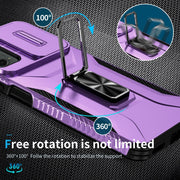 For Motorola Moto G 5G 2024 Sliding Camshield Holder Phone Case(Purple)