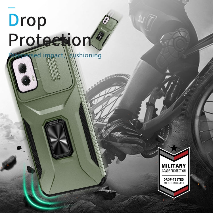 For Motorola Moto G Power 2024 Sliding Camshield Holder Phone Case(Alpine Green) - Motorola Cases by PMC Jewellery | Online Shopping South Africa | PMC Jewellery | Buy Now Pay Later Mobicred