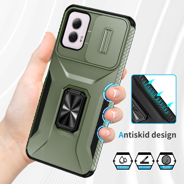 For Motorola Moto G Power 2024 Sliding Camshield Holder Phone Case(Alpine Green) - Motorola Cases by PMC Jewellery | Online Shopping South Africa | PMC Jewellery | Buy Now Pay Later Mobicred