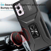 For Motorola Moto G Power 2024 Sliding Camshield Holder Phone Case(Black)
