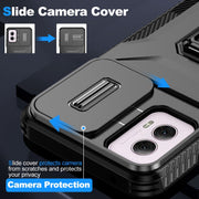 For Motorola Moto G Power 2024 Sliding Camshield Holder Phone Case(Black)