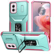 For Motorola Moto G Power 2024 Sliding Camshield Holder Phone Case(Grey Green + Pink) - Motorola Cases by PMC Jewellery | Online Shopping South Africa | PMC Jewellery | Buy Now Pay Later Mobicred