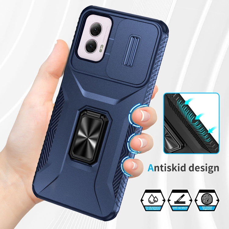 For Motorola Moto G Power 2024 Sliding Camshield Holder Phone Case(Blue) - Motorola Cases by PMC Jewellery | Online Shopping South Africa | PMC Jewellery | Buy Now Pay Later Mobicred