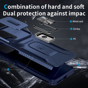 For Motorola Edge 5G 2024 Sliding Camshield Holder Phone Case(Blue)