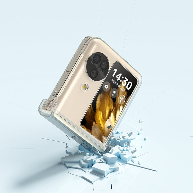 For OPPO Find N3 Flip TPU+PC Transparent Phone Case - Find N3 Flip Cases by PMC TechLife | Online Shopping South Africa | PMC TechLife