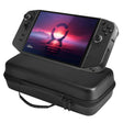 For Lenovo Legion Go  Portable EVA Leather Grain Game Console Storage Bag(Black) - Accessories by PMC TechLife | Online Shopping South Africa | PMC TechLife