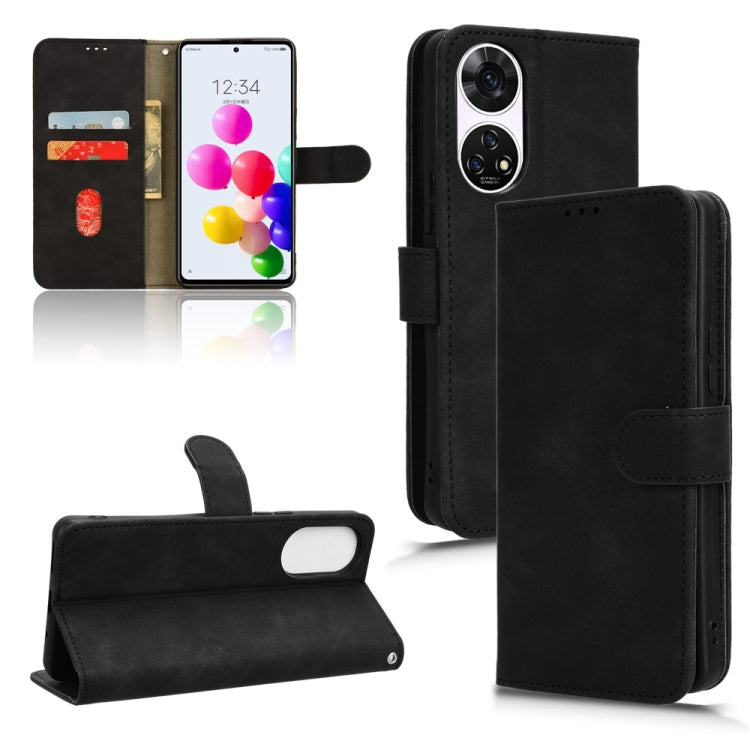 For ZTE Anshin Family Skin Feel Magnetic Flip Leather Phone Case(Black) - free shipping - PMC TechLife - Order now!