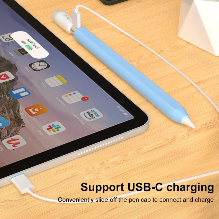 For Apple Pencil (USB-C) Transparent Jelly Stylus Protective Cover(Pink) - free shipping - PMC Jewellery - Order now!