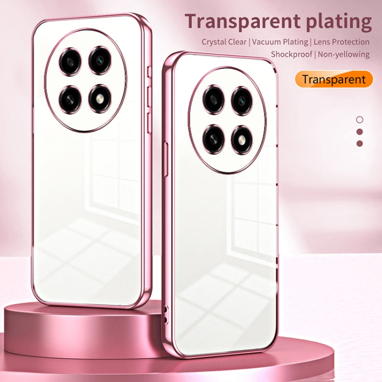 For OPPO A2 Pro Transparent Plating Fine Hole Phone Case(Transparent) - A2 Pro Cases by PMC TechLife | Online Shopping South Africa | PMC TechLife | Buy Now Pay Later Mobicred