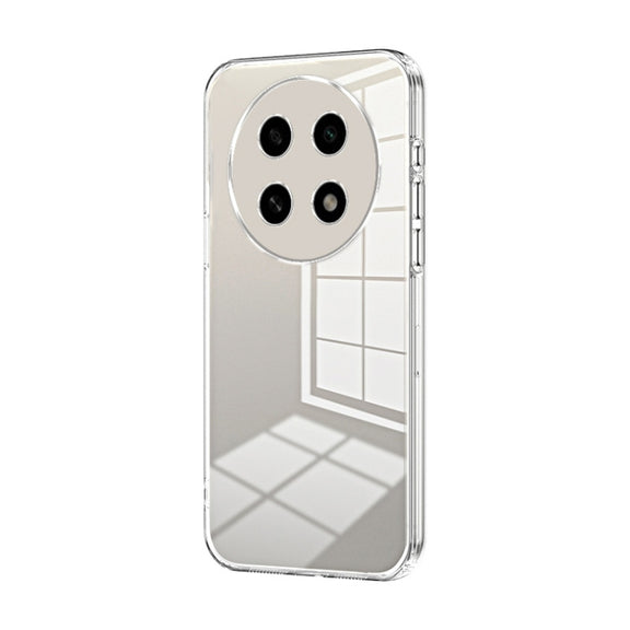 For OPPO A2 Pro Transparent Plating Fine Hole Phone Case(Transparent)
