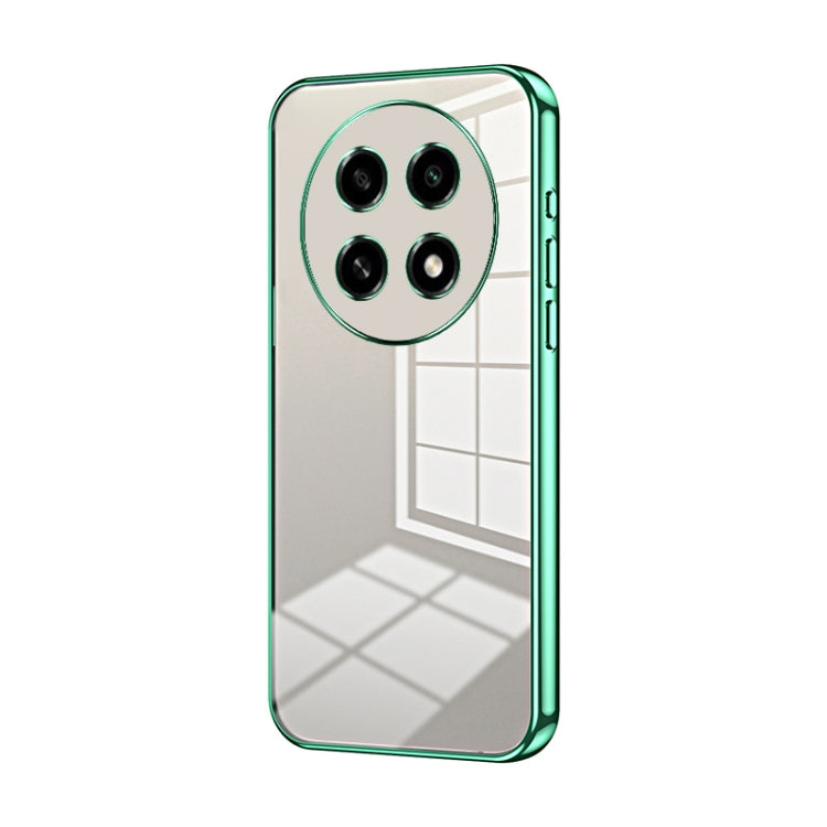 For OPPO A2 Pro Transparent Plating Fine Hole Phone Case(Green) - A2 Pro Cases by PMC TechLife | Online Shopping South Africa | PMC TechLife | Buy Now Pay Later Mobicred