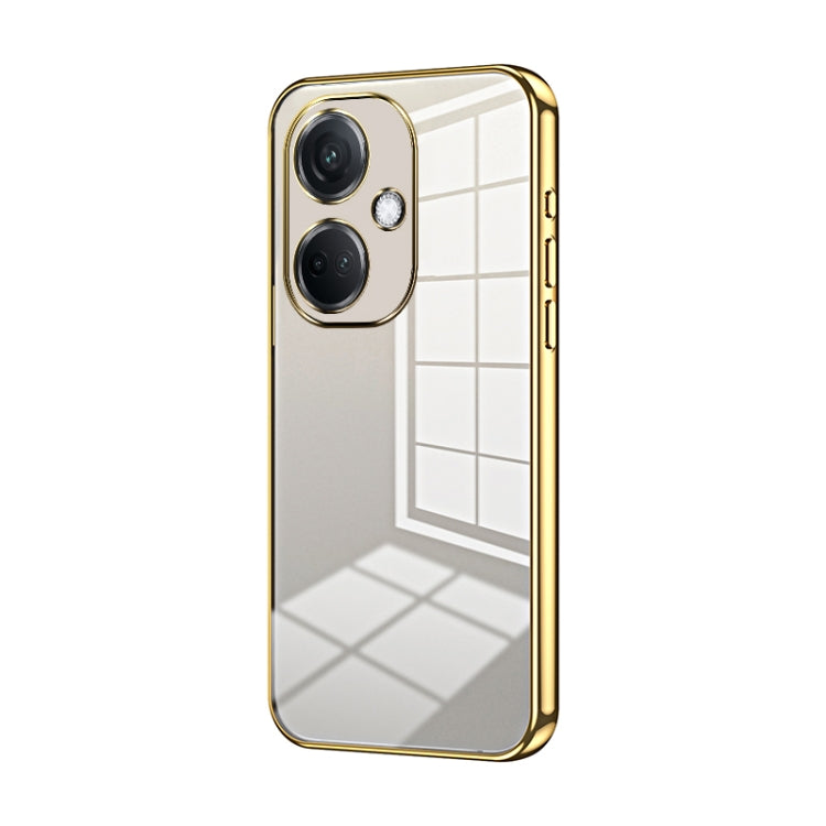 For OPPO K11 Transparent Plating Fine Hole Phone Case(Gold) - free shipping - PMC TechLife - Order now!