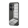 For OPPO K11 Transparent Plating Fine Hole Phone Case(Black) - OPPO Cases by PMC TechLife | Online Shopping South Africa | PMC TechLife | Buy Now Pay Later Mobicred