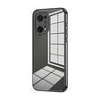 For OPPO Find X5 Pro Transparent Plating Fine Hole Phone Case(Black) - free shipping - PMC TechLife - Order now!