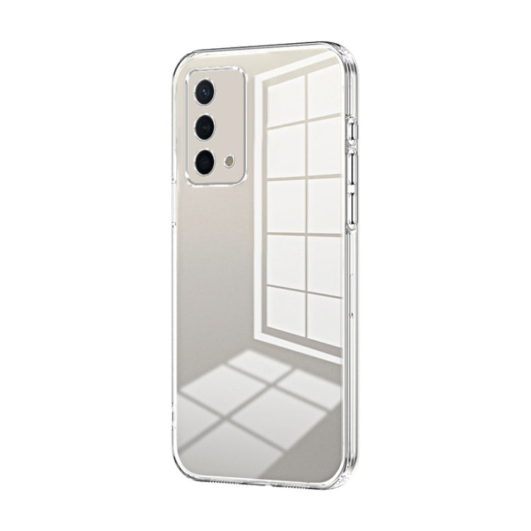 For OPPO K9 Transparent Plating Fine Hole Phone Case(Transparent) - OPPO Cases by PMC TechLife | Online Shopping South Africa | PMC TechLife | Buy Now Pay Later Mobicred