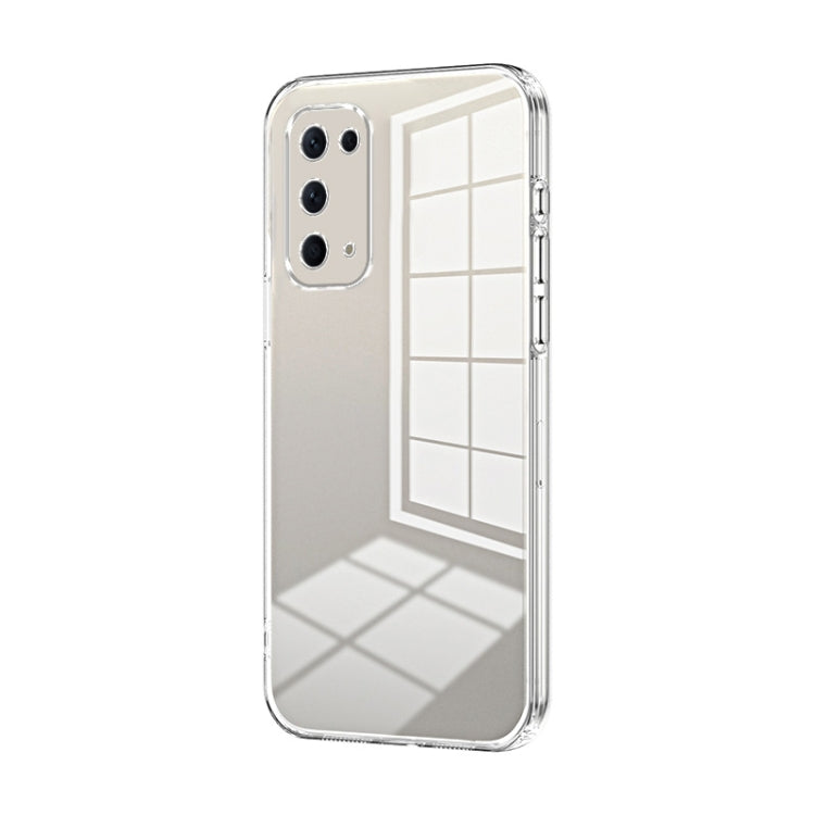 For OPPO Reno5 4G/5G / Reno5 K Transparent Plating Fine Hole Phone Case(Transparent) - OPPO Cases by PMC TechLife | Online Shopping South Africa | PMC TechLife | Buy Now Pay Later Mobicred