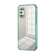 For OPPO K7x / Realme V5 5G Transparent Plating Fine Hole Phone Case(Green) - OPPO Cases by PMC TechLife | Online Shopping South Africa | PMC TechLife | Buy Now Pay Later Mobicred
