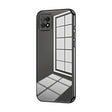 For OPPO A72 5G / A73 5G Transparent Plating Fine Hole Phone Case(Black) - OPPO Cases by PMC TechLife | Online Shopping South Africa | PMC TechLife | Buy Now Pay Later Mobicred