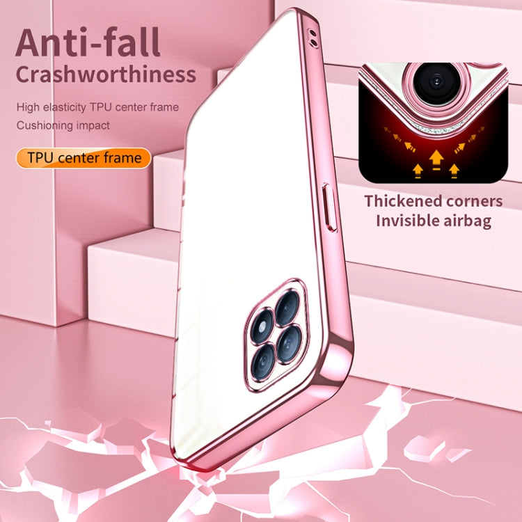 For OPPO Reno4 SE Transparent Plating Fine Hole Phone Case(Green) - OPPO Cases by PMC TechLife | Online Shopping South Africa | PMC TechLife | Buy Now Pay Later Mobicred