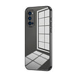 For OPPO Reno4 Pro Transparent Plating Fine Hole Phone Case(Black) - OPPO Cases by PMC TechLife | Online Shopping South Africa | PMC TechLife | Buy Now Pay Later Mobicred