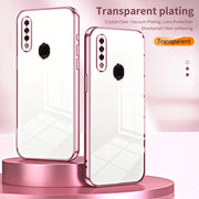 For OPPO A8 / A31 2020 Transparent Plating Fine Hole Phone Case(Gold)