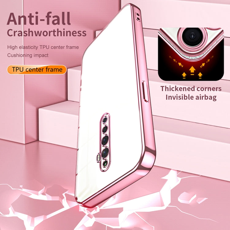 For OPPO Reno2 Z / Reno2 F Transparent Plating Fine Hole Phone Case(Purple)