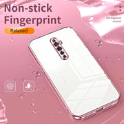 For OPPO Reno2 Z / Reno2 F Transparent Plating Fine Hole Phone Case(Transparent)