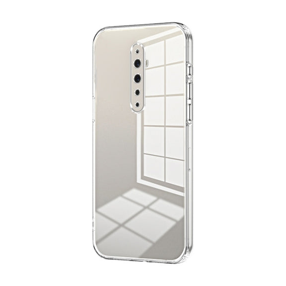 For OPPO Reno2 Z / Reno2 F Transparent Plating Fine Hole Phone Case(Transparent)
