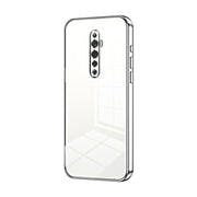 For OPPO Reno2 Z / Reno2 F Transparent Plating Fine Hole Phone Case(Silver)