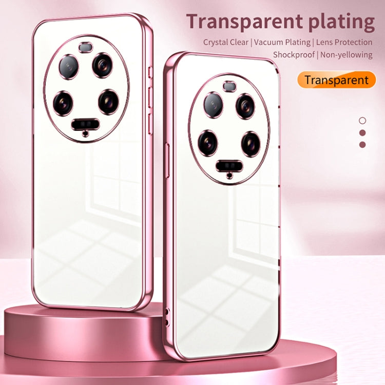 For Xiaomi 13 Ultra Transparent Plating Fine Hole Phone Case(Silver) - 13 Ultra Cases by PMC TechLife | Online Shopping South Africa | PMC TechLife | Buy Now Pay Later Mobicred