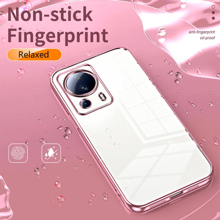 For Xiaomi Civi 2 / 13 Lite Transparent Plating Fine Hole Phone Case(Gold)