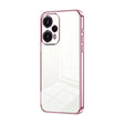 For Xiaomi Redmi Note 12 Turbo/Poco F5 Transparent Plating Fine Hole Phone Case(Pink) - free shipping - PMC TechLife - Order now!