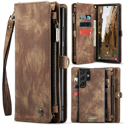 For Samsung Galaxy S24 Ultra 5G CaseMe 008 Detachable Multifunctional Leather Phone Case(Brown) - free shipping - PMC Jewellery - Order now!